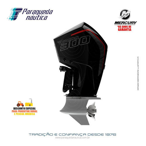 Motor De Popa Mercury 4t 300hp R L V8 Dts Verado Racing