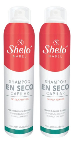 2 Pack Shampoo En Seco Capilar Shelo