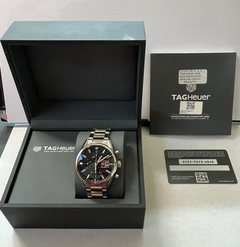 Reloj Tag Heuer Carrera Calibre 16 Gris Gris Negro