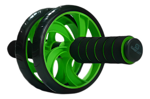 Roda Abdominal Dupla Consport Apoio Lombar Cor Verde-escuro