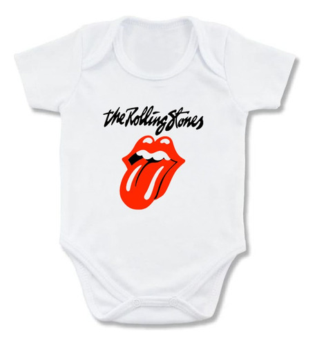 Mameluco Rolling Stones Body Bebe Rock