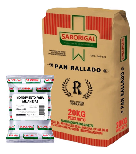 Kit#3 Condimento Para Milanesas X 1kg + Pan Rallado X 10kg 