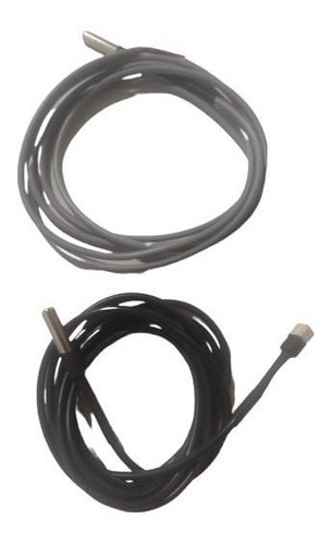 Kit Sensor De Temperatura Sonda Camara Fria 10k Preto/cinza