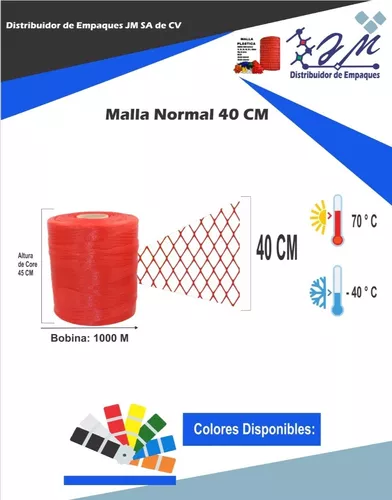 Malla De Red Para Cocción De Carne/fda 40cm X 1000 Metros