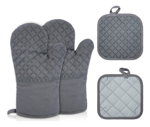 Guantes De Silicon 4 Piezas Resistente Al Calor Cocina/horno