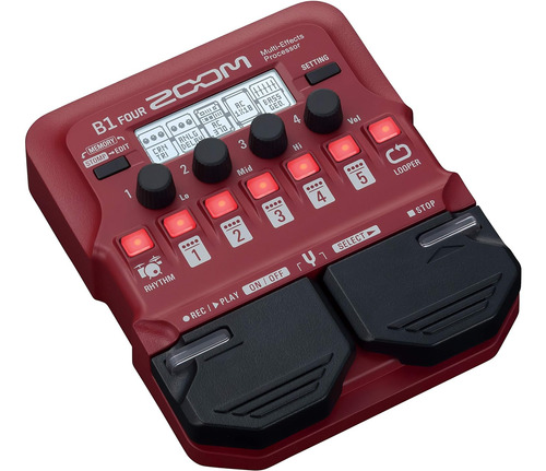 Pedal Multiefectos Para Bajo Zoom B1 Four, Con Más De 60...