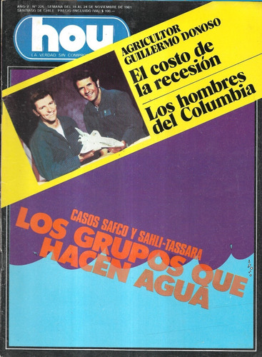 Revista Hoy N° 226 / 18 A 24 Noviembre 1981 / Casos Safco