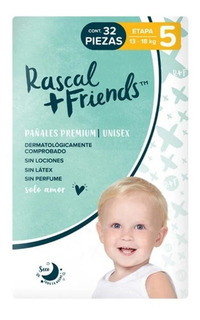 Pañales Rascal Friends Premium 5 32 u