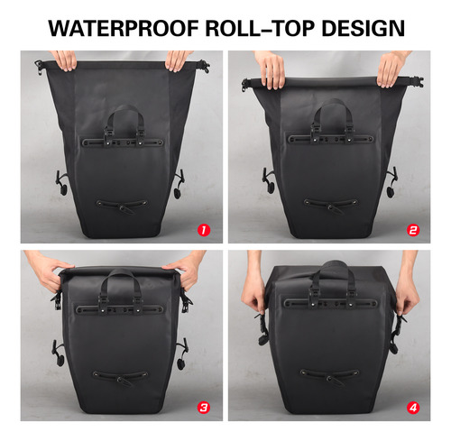 Alforja Para Bicicleta, 20 Litros, Bolsa Trasera Para Malete