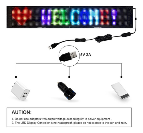 Letrero Led Flexible Programable Para Tienda Y Hotel