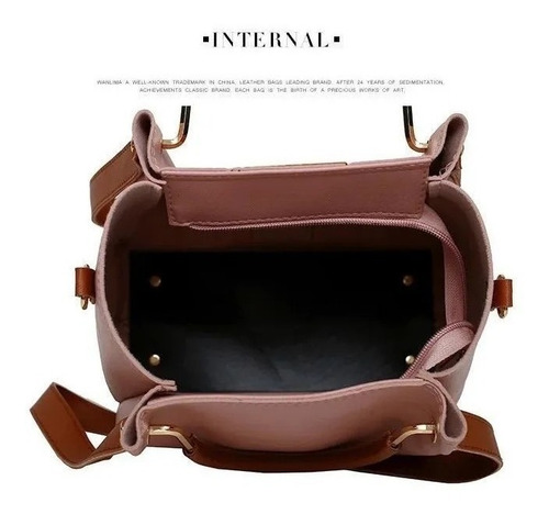 Imagen 5 de 6 de Cartera Bolso Set X 4 Piezas Premium Importado Mujer Moda