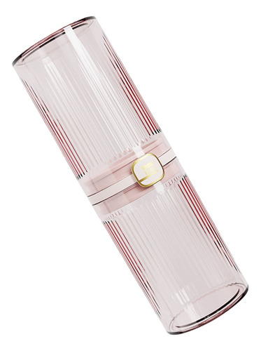 Soporte Cepillo Dientes Viaje Tazas Dobles Lujo Ligeras Rosa