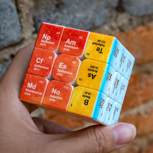 Tabla Periódica 3x3 Speed Cube Puzzle Fórmula De Aprendizaje