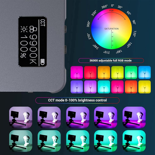 Kit De Luz De Vídeo Rgb P96l De Smallrig, Luz De Cámara Led