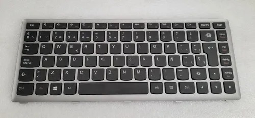 Teclado Lenovo Z400 Z400a Z400t Z400p P400 Marco Gris Plata