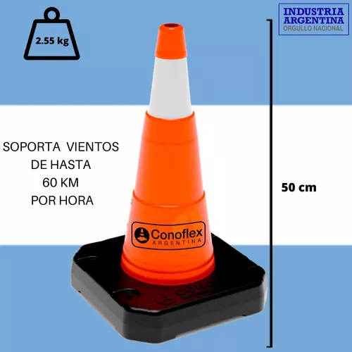 CONO SEÑALIZACIÓN 2 PIEZAS 50cm