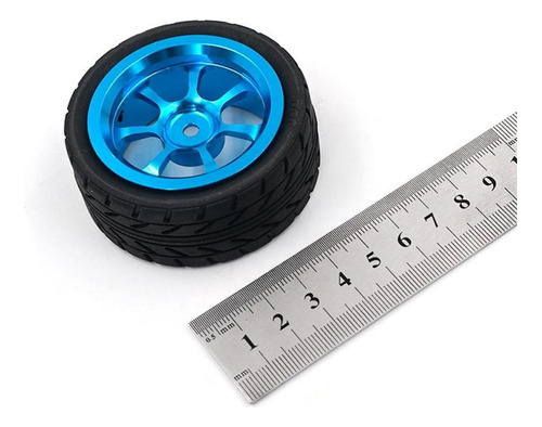 Paquete De 4 Llantas Y Rines De Coche Rc Llantas Para