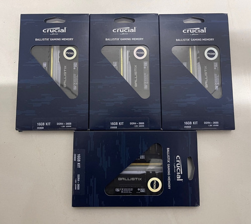 Memória Crucial Ballistix Rgb Ddr4 3600mhz Cl16 2x8gb 16gb
