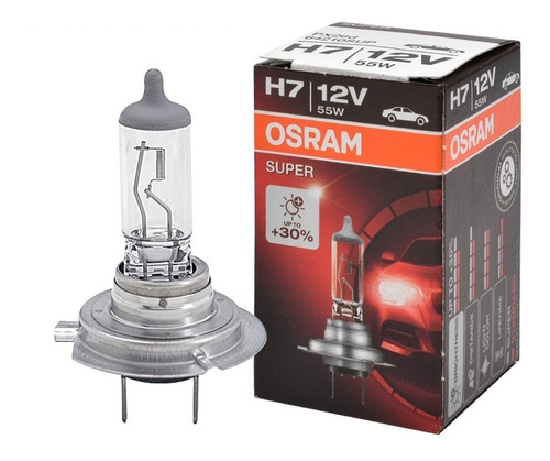 Imagem 5 de 10 de Lâmpada H7 12v55w Super Original Osram Made In Germany Carro