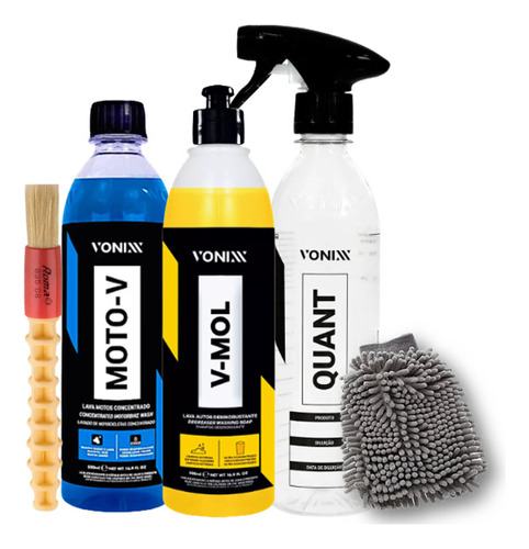 Shampoo Moto-v V-mol Vonixx Luva Microfibra