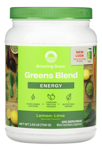 Amazing Grass Suplemento Alimentos Verdes  Lima-limon 700g