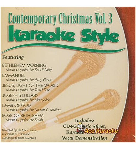 Cd: Daywind Karaoke Estilo: Navidad Contemporánea, Vol 3