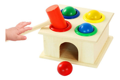 Juguete De Madera Con Forma De Martillo, Educativo Para Niño