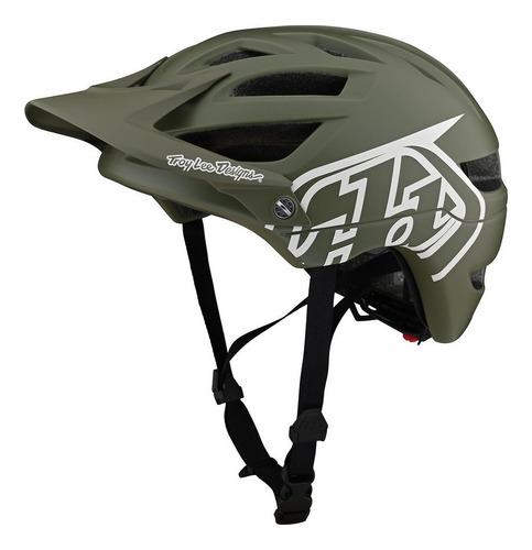Casco De Ciclismo Troy Lee Designs A1 Helmet A1 Helmet Drone Steel Green No Aplica Verde Oscuro Xl/2x