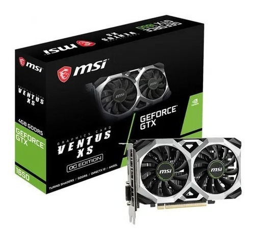 Placa De Video Msi Gtx 1650 D6 Ventus Oc Xs 4gb Gdrr6 Nvidia