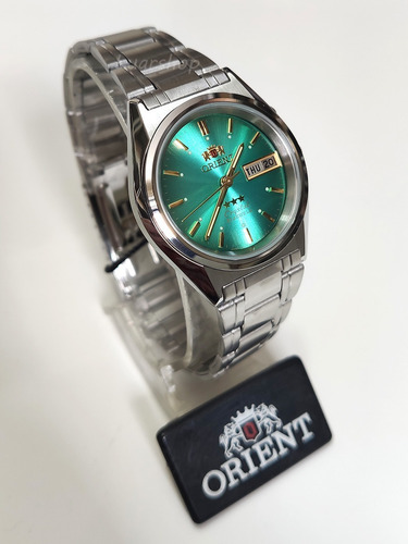 Relogio Orient Automatico Masculino Verde / 2 Chave Caixa Nf