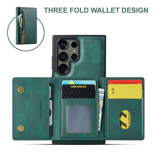 B Funda Tipo Cartera Desmontable For Samsung Galaxy S23 Ultra