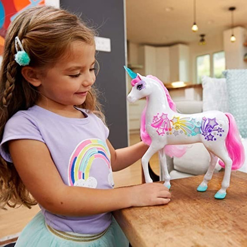 Barbie Dreamtopia Brush 'n Sparkle Unicorn With Lights And S