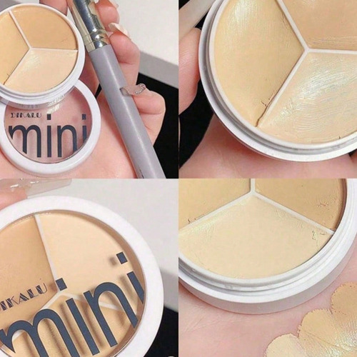 6 Pzas. De Mini Paleta De Corrector En Crema 3 Tonos