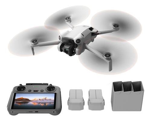 Drone Dji Mini 4 Pro Fly More Combo Plus Cam 4k Sensor Obst Color Blanco