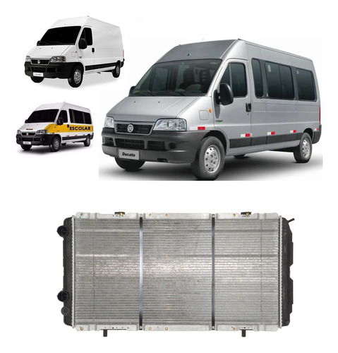 Radiador Ducato Minibus Motor 2.8 Turbo Diesel - Sem Ar