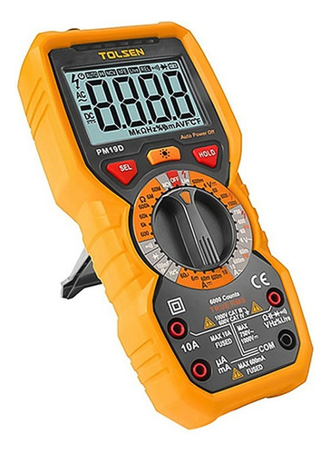 Tester Digital Multímetro Industrial Tolsen 38033 Lcd 