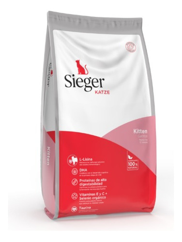 Alimento Para Gatos Kitten Sieger Katze 1 Kg