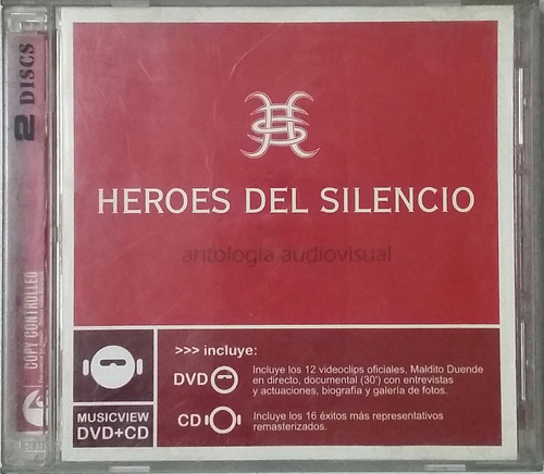 Cd Heroes Del Silencio + Antologia Audiovisual ( Cd + Dvd )