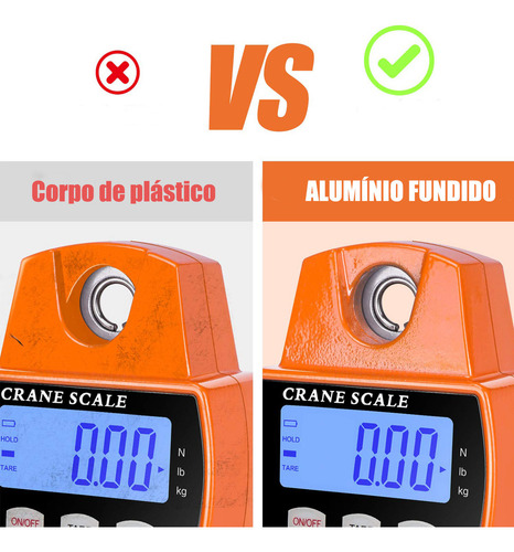 Balança Pendurada Digital De Gancho Portátil Pesca Lcd 300kg Quilo Libra