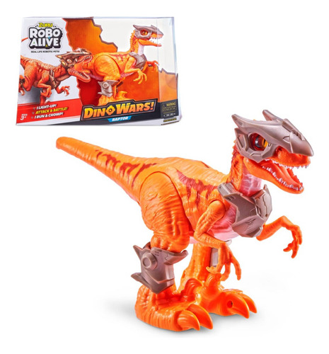 Dinosaurio Dino Wars  Robo Alive - Raptor Naranjo