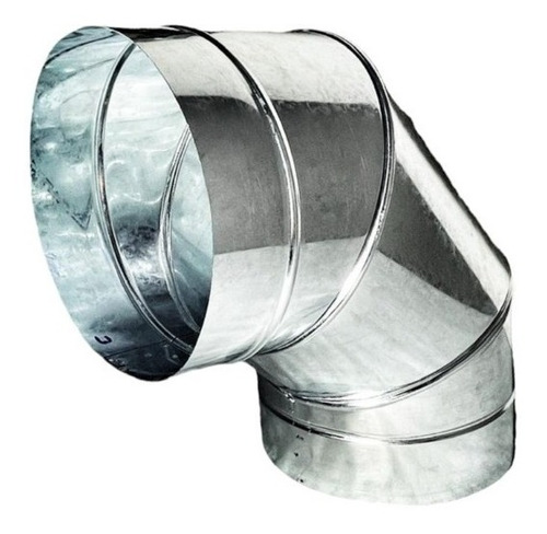 Curva 90graus De Chaminé Duto 200mm Chapa Galvanizada