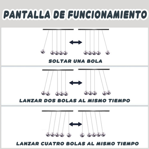 Newton's Cradle Bolas De Equilibrio De Péndulo Niños Regalos