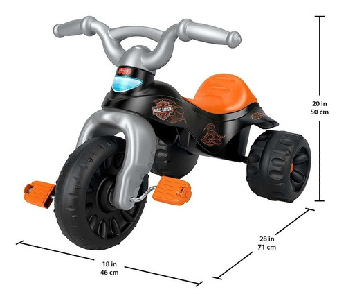 Imagen 5 de 5 de Triciclo Harley-davidson Fisher Price Original