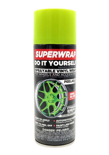 Pintura En Aerosol Removible Vinil Rines Accesorios Verde I