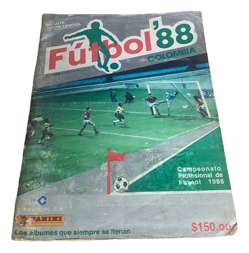 Album Fútbol 88 Colombia Carvajal Panini Original 100% Lleno