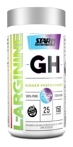 L Arginine Gh 150 Gr Star Nutrition Potenciador De La Fuerza