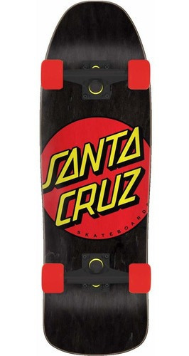Santa Cruz Skateboard Completo 8039s Classic Dot Negror...