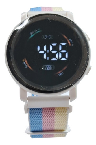 Reloj De Pulsera Digital Con Correa Elástica Calendario