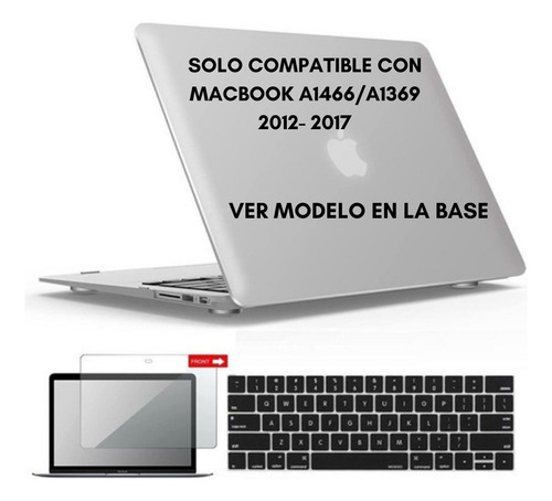 Carcasa Macbook Air A1466 A1369 13 13.3 Teclado Silicona