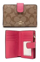 Comprar Cartera Y Monedero Coach Mujer Billetera Plegable De Mano Marrón Claro\u002Frosa Billetera Juvenil, Billetera Larga, Cartera Casual,cartera Con Monograma, Cartera Juvenil, Cartera Plegable,